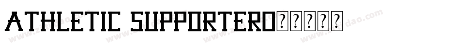 Athletic Supporter字体转换